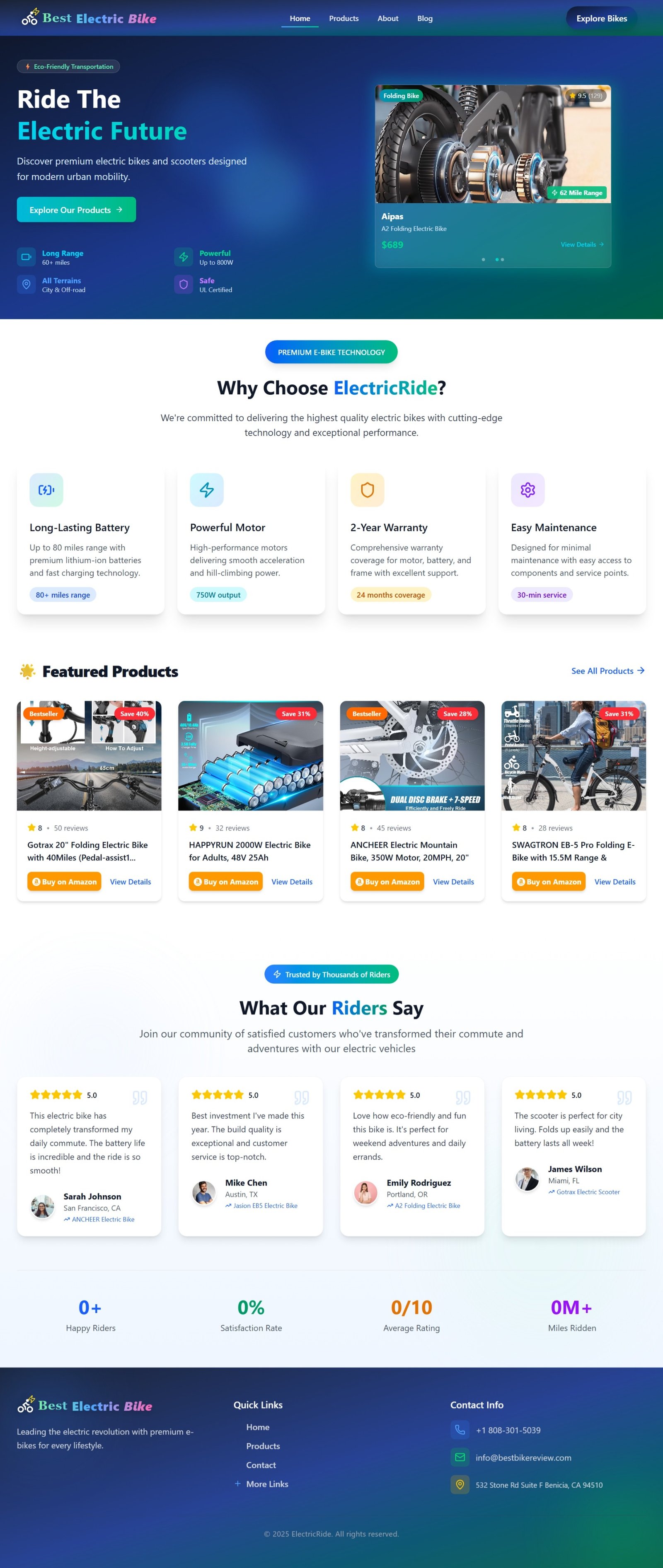 BestBikeReview – Affiliate Bike Review Platform